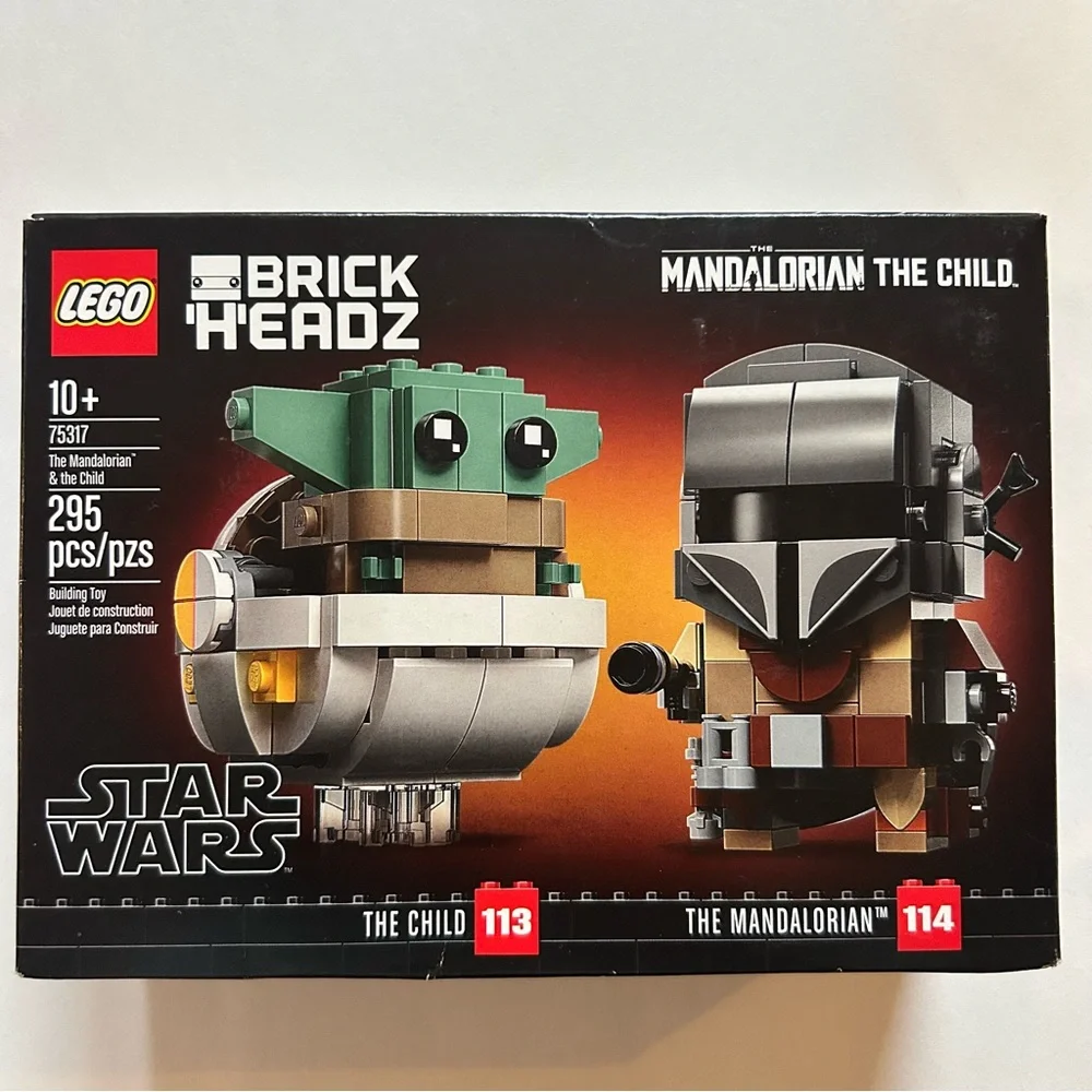 LEGO BrickHeadz Star Wars The Mandalorian & The Child New in box. Retired Set.
